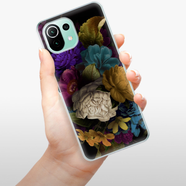 Silikonové pouzdro iSaprio - Xiaomi Mi 11 Lite / Xiaomi 11 Lite 5G NE - Dark Flowers