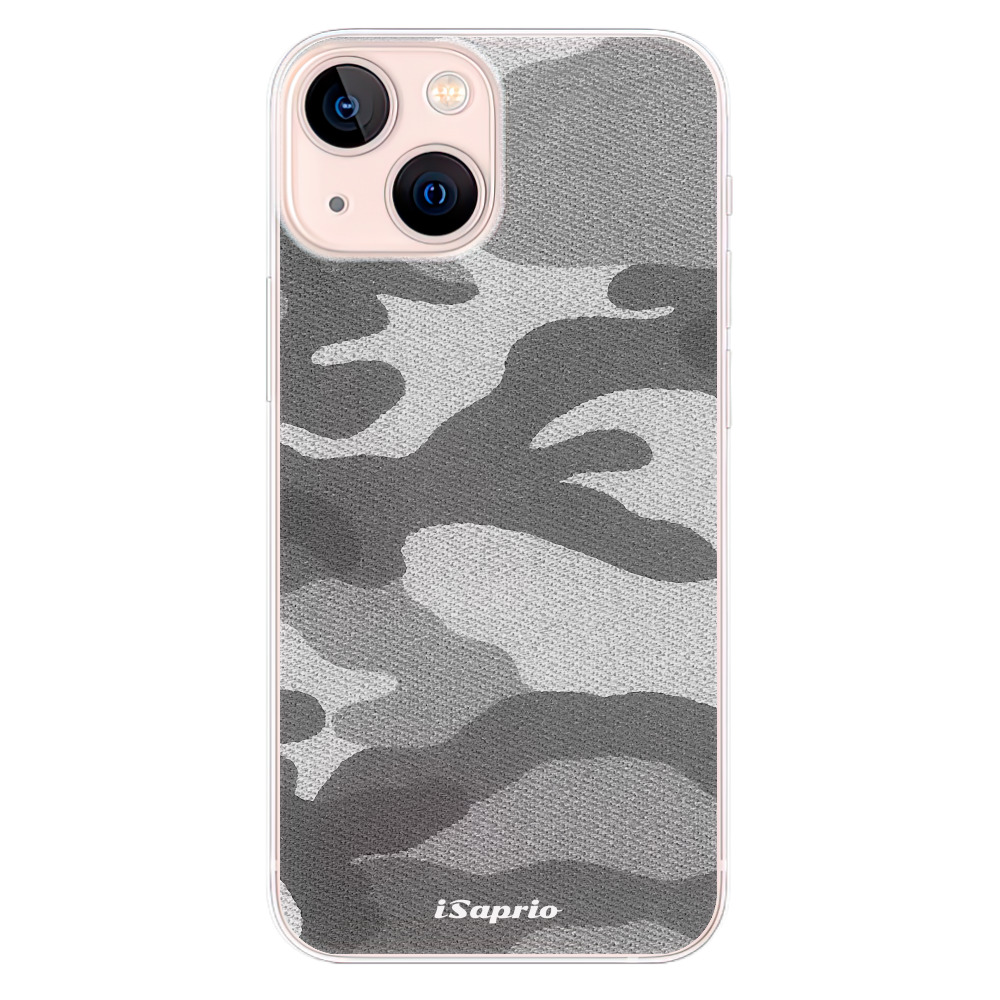Odolné silikonové pouzdro iSaprio - Gray Camuflage 02 - iPhone 13 mini