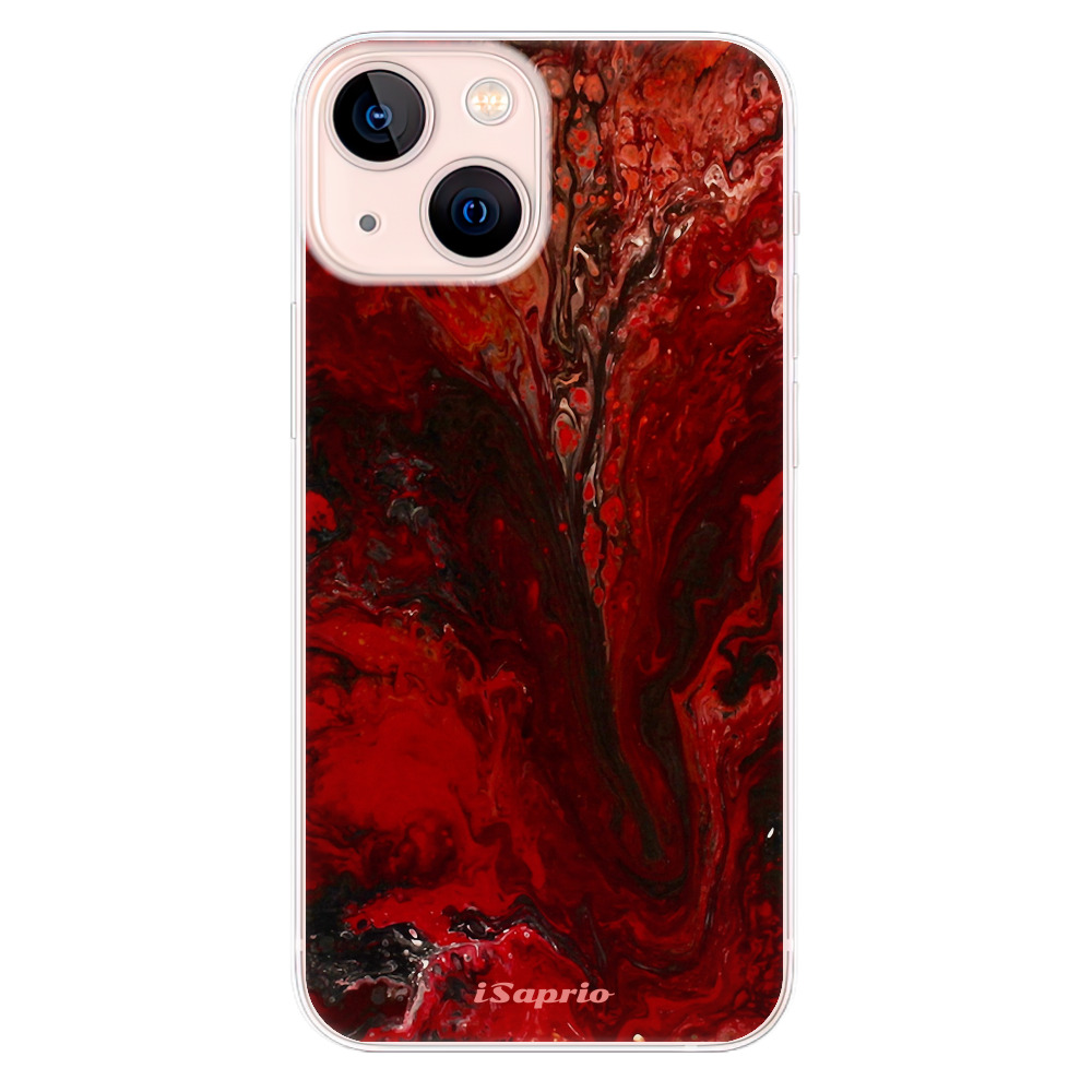 Odolné silikonové pouzdro iSaprio - RedMarble 17 - iPhone 13 mini