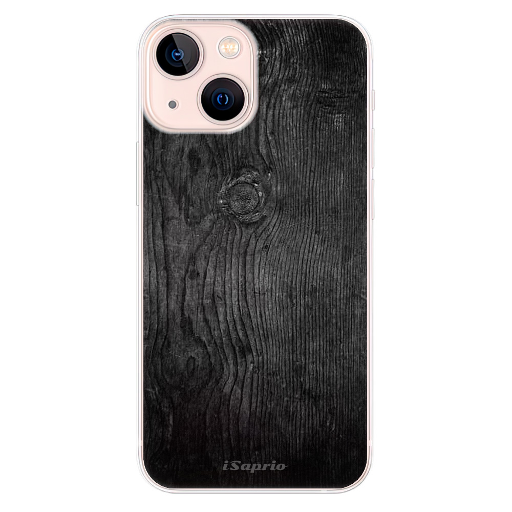Odolné silikonové pouzdro iSaprio - Black Wood 13 na mobil Apple iPhone 13 Mini (Odolný silikonový kryt, obal, pouzdro iSaprio - Black Wood 13 na mobilní telefon Apple iPhone 13 Mini)