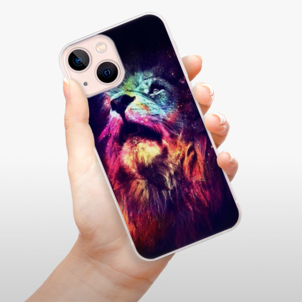 Silikonové pouzdro iSaprio - Apple iPhone 13 Mini - Lion in Colors