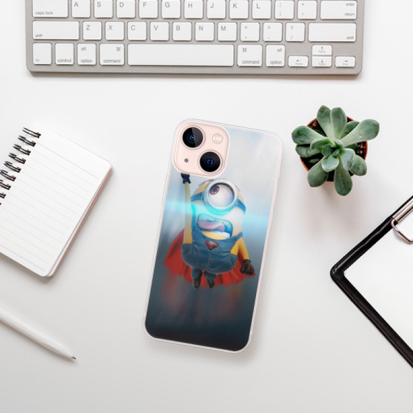 Silikonové pouzdro iSaprio - Apple iPhone 13 Mini - Mimons Superman 02
