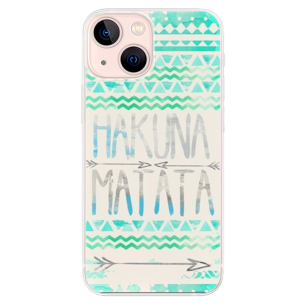 Odolné silikonové pouzdro iSaprio - Hakuna Matata Green - iPhone 13 mini
