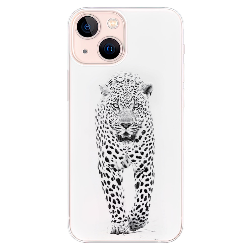 Odolné silikonové pouzdro iSaprio - White Jaguar na mobil Apple iPhone 13 Mini (Odolný silikonový kryt, obal, pouzdro iSaprio - White Jaguar na mobilní telefon Apple iPhone 13 Mini)