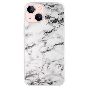 Silikonové pouzdro iSaprio - Apple iPhone 13 Mini - White Marble 01