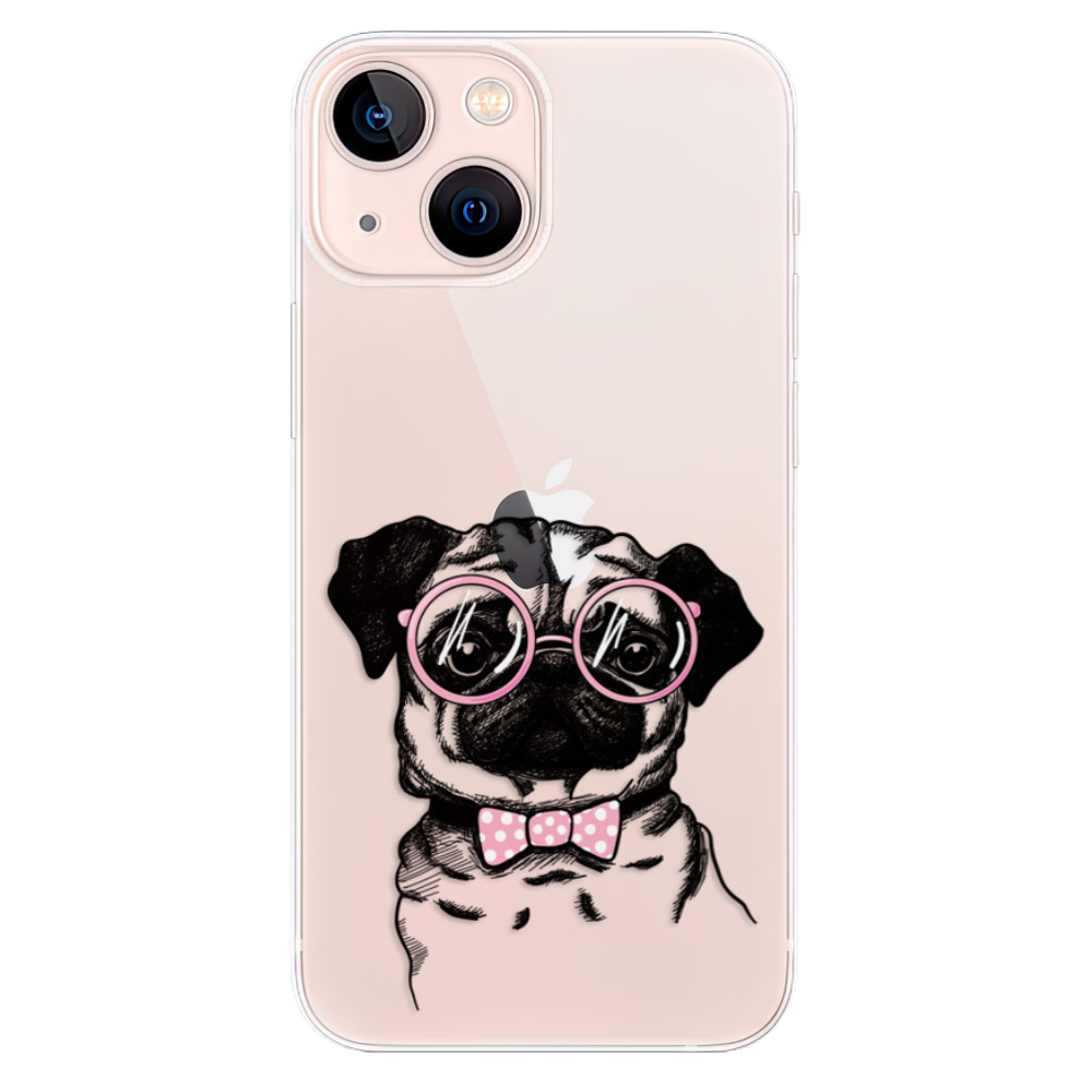 Odolné silikonové pouzdro iSaprio - The Pug na mobil Apple iPhone 13 Mini (Odolný silikonový kryt, obal, pouzdro iSaprio - The Pug na mobilní telefon Apple iPhone 13 Mini)