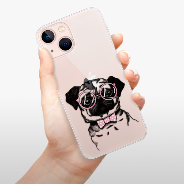 Silikonové pouzdro iSaprio - Apple iPhone 13 Mini - The Pug