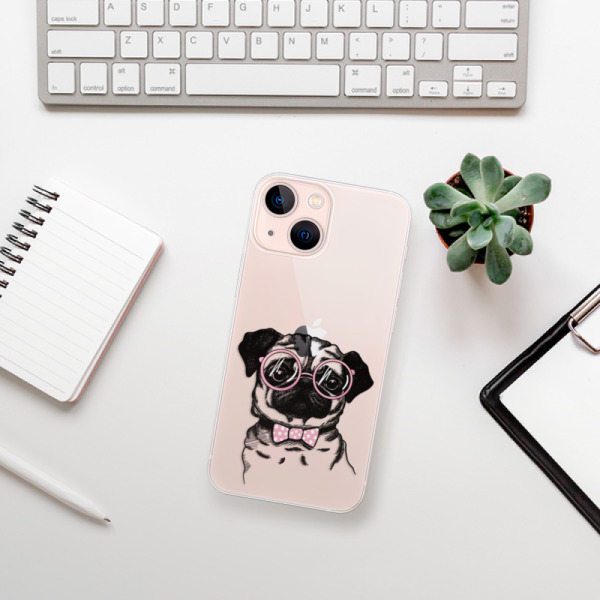 Silikonové pouzdro iSaprio - Apple iPhone 13 Mini - The Pug