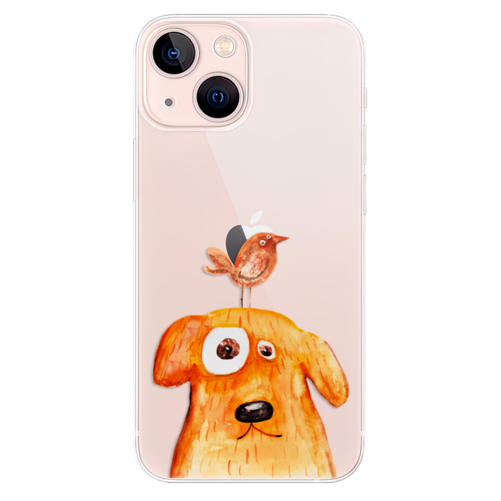 Odolné silikonové pouzdro iSaprio - Dog And Bird - iPhone 13 mini