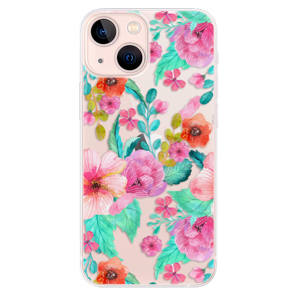 Odolné silikonové pouzdro iSaprio - Flower Pattern 01 - iPhone 13 mini