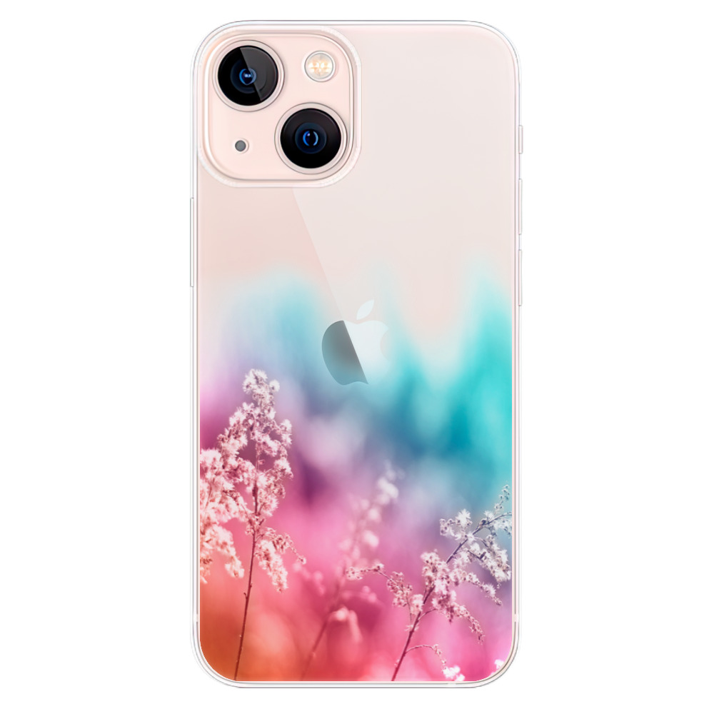 Odolné silikonové pouzdro iSaprio - Rainbow Grass - iPhone 13 mini