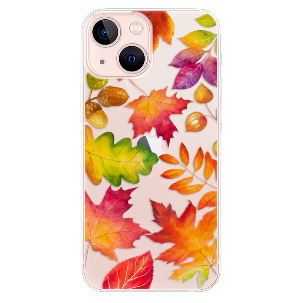 Odolné silikonové pouzdro iSaprio - Autumn Leaves 01 na mobil Apple iPhone 13 Mini (Odolný silikonový kryt, obal, pouzdro iSaprio - Autumn Leaves 01 na mobilní telefon Apple iPhone 13 Mini)
