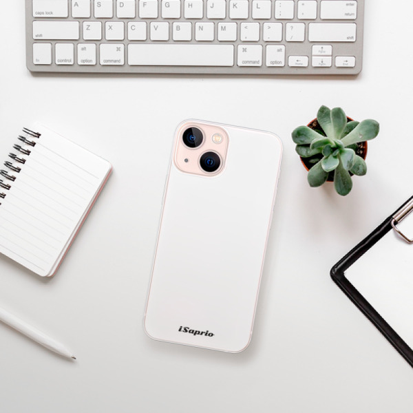 Silikonové pouzdro iSaprio - Apple iPhone 13 Mini - 4Pure bílé