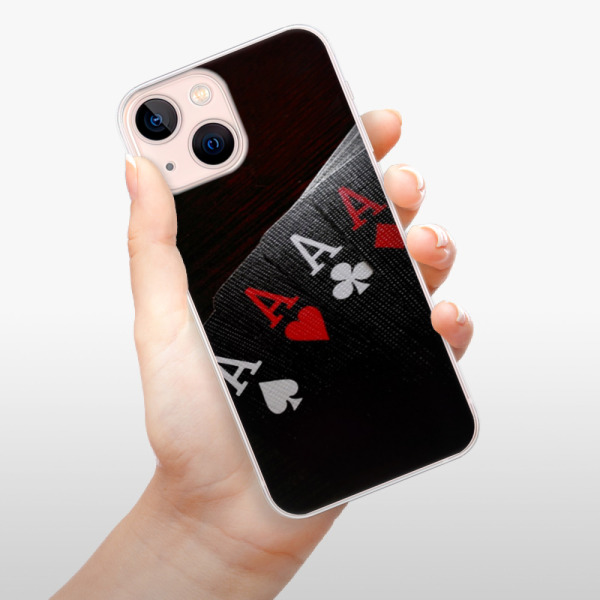 Silikonové pouzdro iSaprio - Apple iPhone 13 Mini - Poker