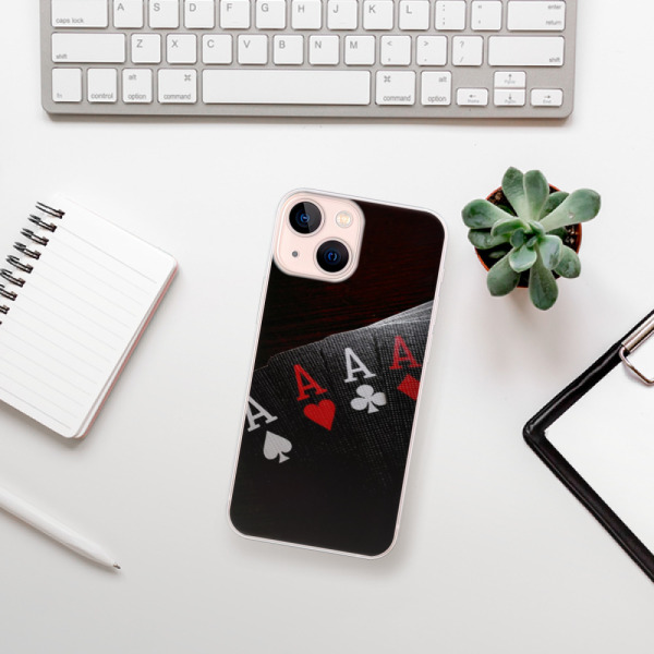 Silikonové pouzdro iSaprio - Apple iPhone 13 Mini - Poker