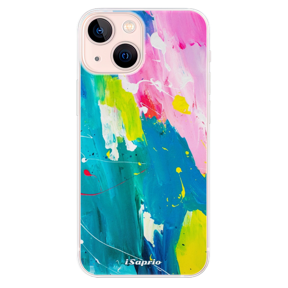 Odolné silikonové pouzdro iSaprio - Abstract Paint 04 - iPhone 13 mini