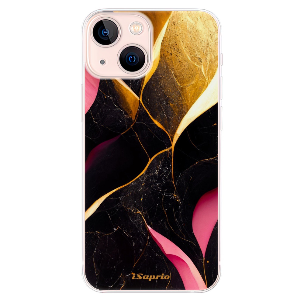 Odolné silikonové pouzdro iSaprio - Gold Pink Marble - iPhone 13 mini