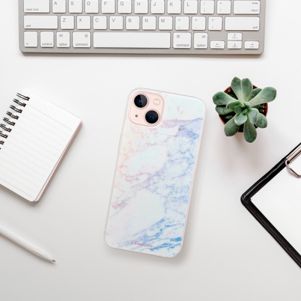 Silikonové pouzdro iSaprio - Apple iPhone 13 - Raibow Marble 10