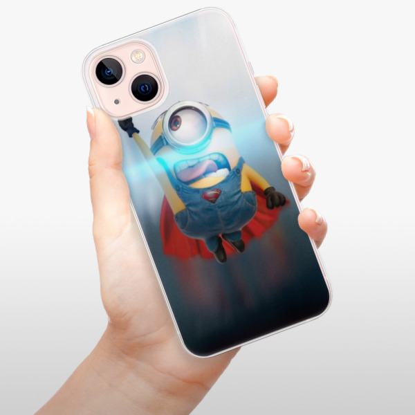 Silikonové pouzdro iSaprio - Apple iPhone 13 - Mimons Superman 02