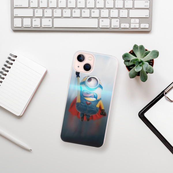 Silikonové pouzdro iSaprio - Apple iPhone 13 - Mimons Superman 02