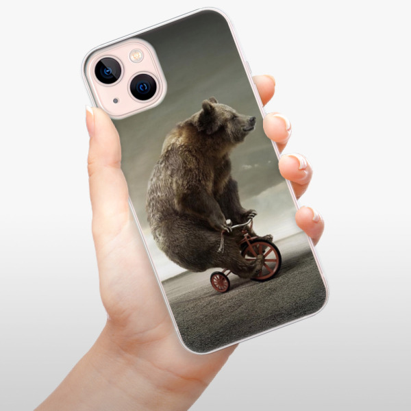 Silikonové pouzdro iSaprio - Apple iPhone 13 - Bear 01