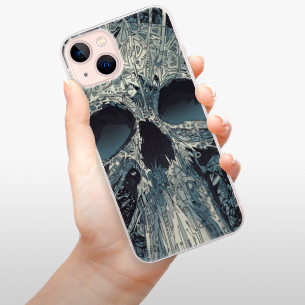 Silikonové pouzdro iSaprio - Apple iPhone 13 - Abstract Skull