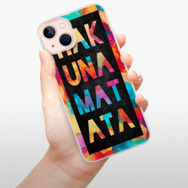 Silikonové pouzdro iSaprio - Apple iPhone 13 - Hakuna Matata 01