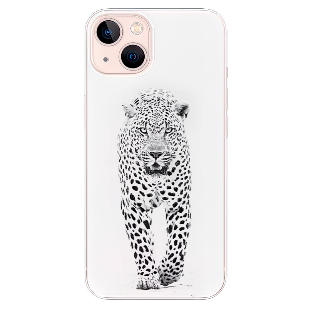 Odolné silikonové pouzdro iSaprio - White Jaguar na mobil Apple iPhone 13 (Odolný silikonový kryt, obal, pouzdro iSaprio - White Jaguar na mobilní telefon Apple iPhone 13)