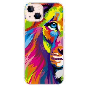 Silikonové pouzdro iSaprio - Apple iPhone 13 - Rainbow Lion