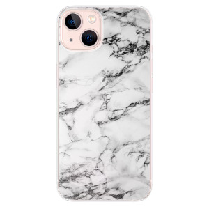 Silikonové pouzdro iSaprio - Apple iPhone 13 - White Marble 01