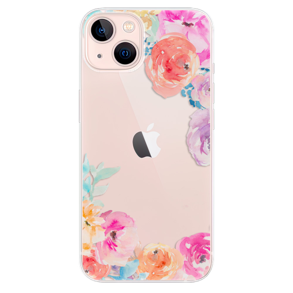 Odolné silikonové pouzdro iSaprio - Flower Brush - iPhone 13