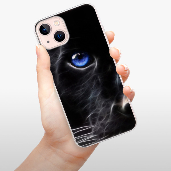 Silikonové pouzdro iSaprio - Apple iPhone 13 - Black Puma