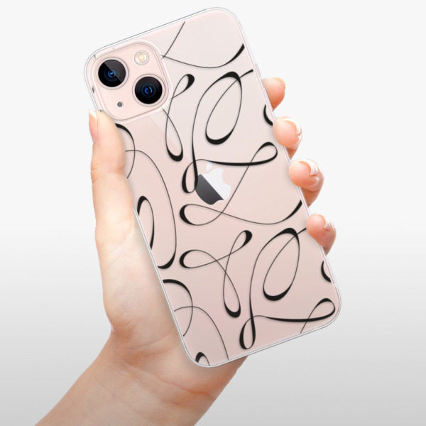 Silikonové pouzdro iSaprio - Apple iPhone 13 - Fancy black