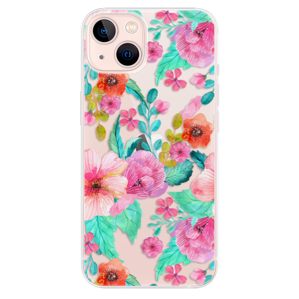 Odolné silikonové pouzdro iSaprio - Flower Pattern 01 - iPhone 13