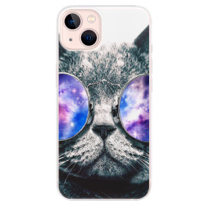 Silikonové pouzdro iSaprio - Apple iPhone 13 - Galaxy Cat