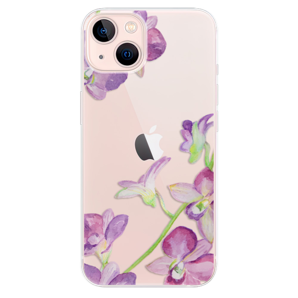 Odolné silikonové pouzdro iSaprio - Purple Orchid na mobil Apple iPhone 13 (Odolný silikonový kryt, obal, pouzdro iSaprio - Purple Orchid na mobilní telefon Apple iPhone 13)