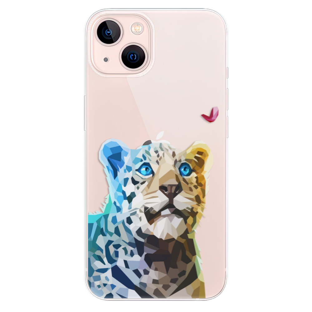 Odolné silikonové pouzdro iSaprio - Leopard With Butterfly - iPhone 13