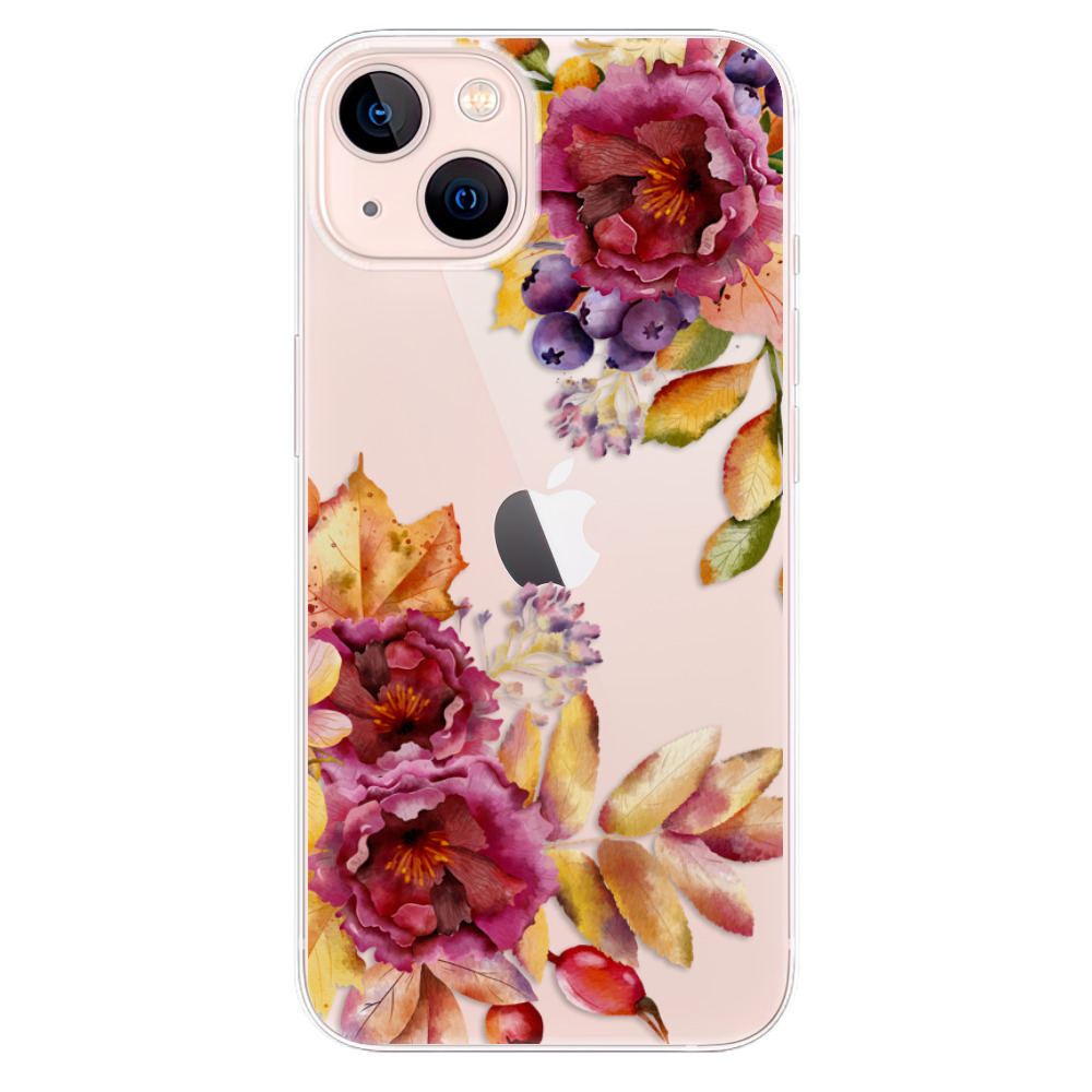 Odolné silikonové pouzdro iSaprio - Fall Flowers - iPhone 13