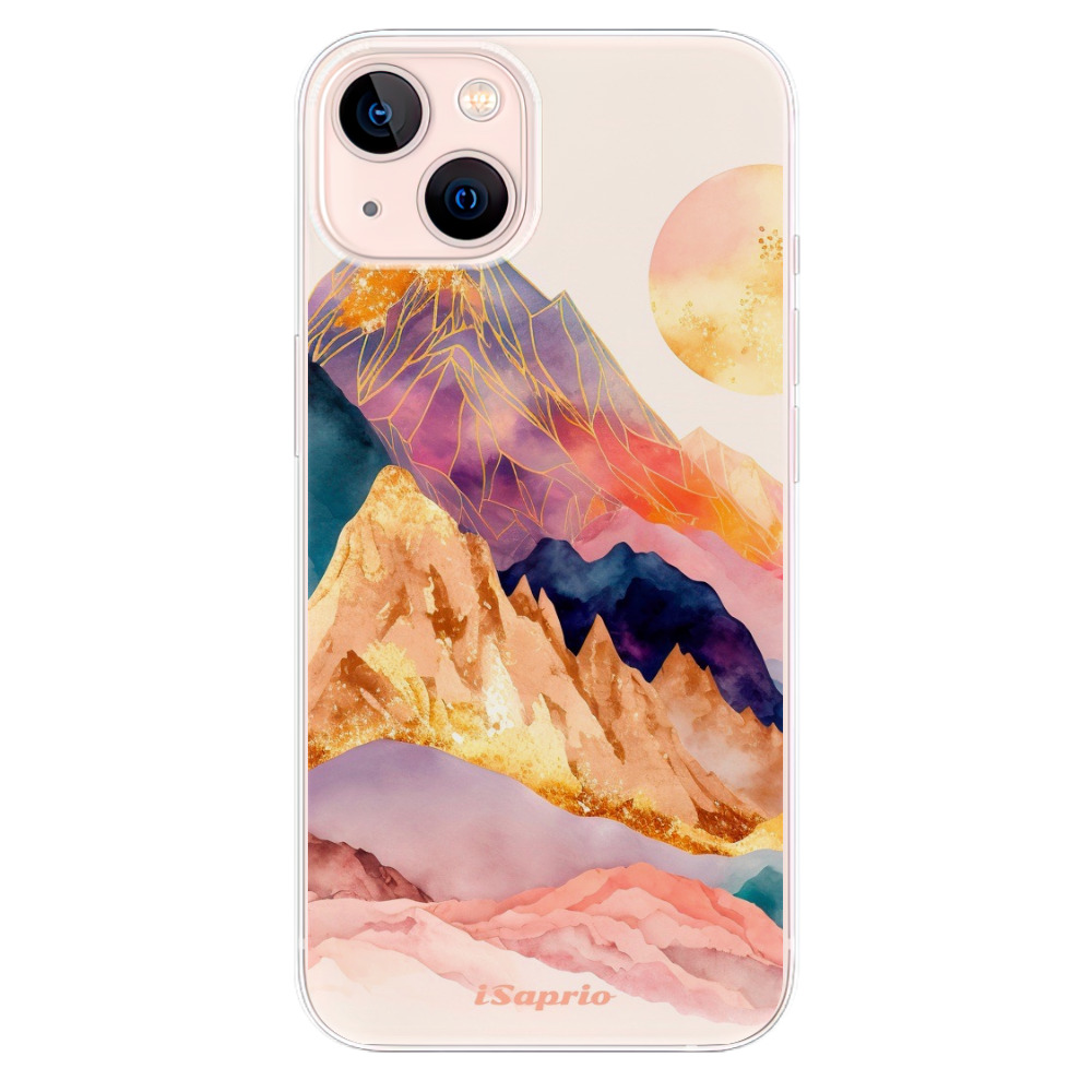 Odolné silikonové pouzdro iSaprio - Abstract Mountains - iPhone 13