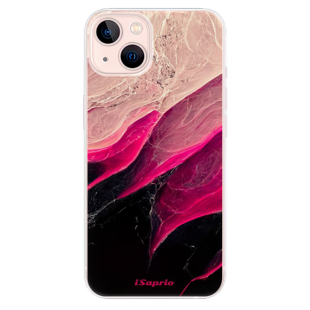Odolné silikonové pouzdro iSaprio - Black and Pink - iPhone 13