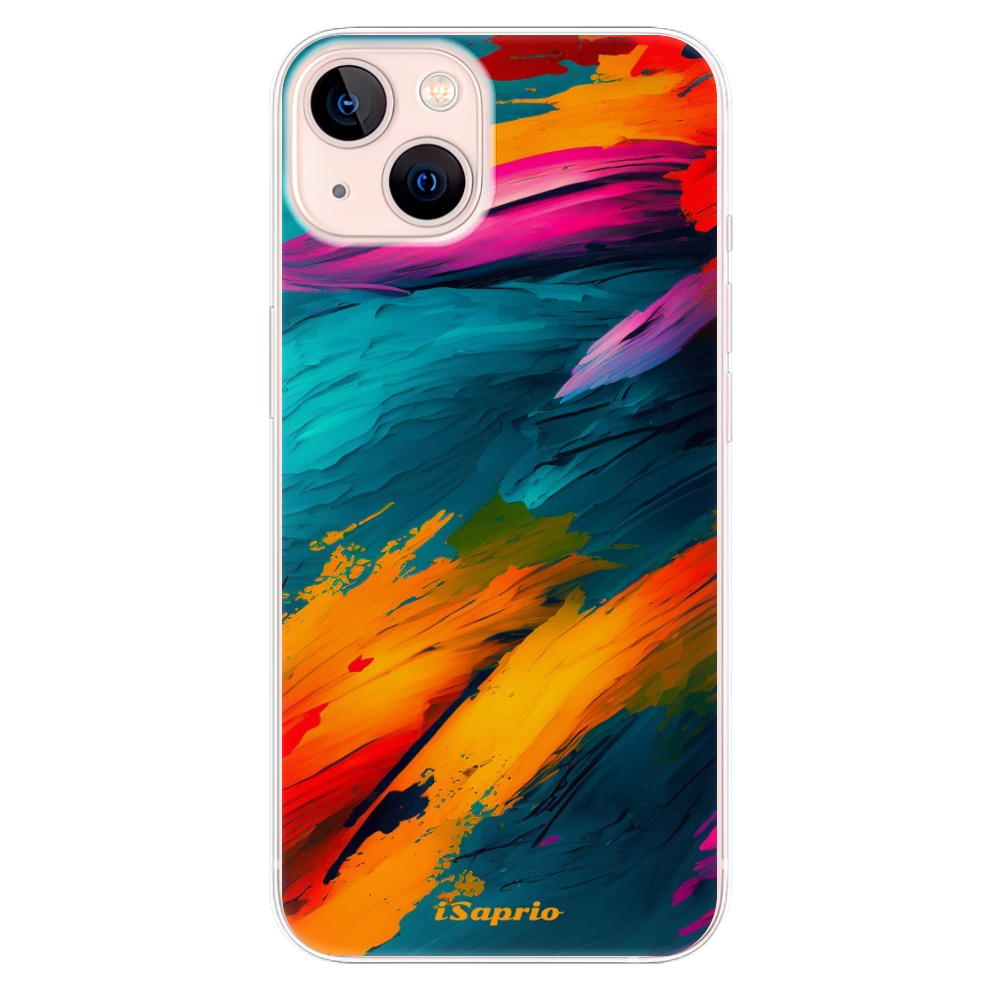Odolné silikonové pouzdro iSaprio - Blue Paint - iPhone 13