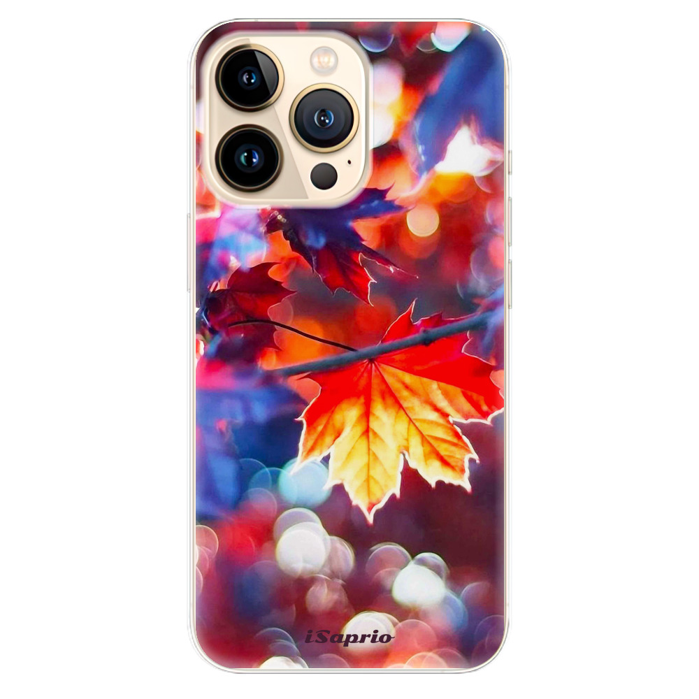 Odolné silikonové pouzdro iSaprio - Autumn Leaves 02 - iPhone 13 Pro