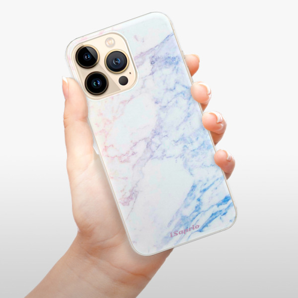 Silikonové pouzdro iSaprio - Apple iPhone 13 Pro - Raibow Marble 10