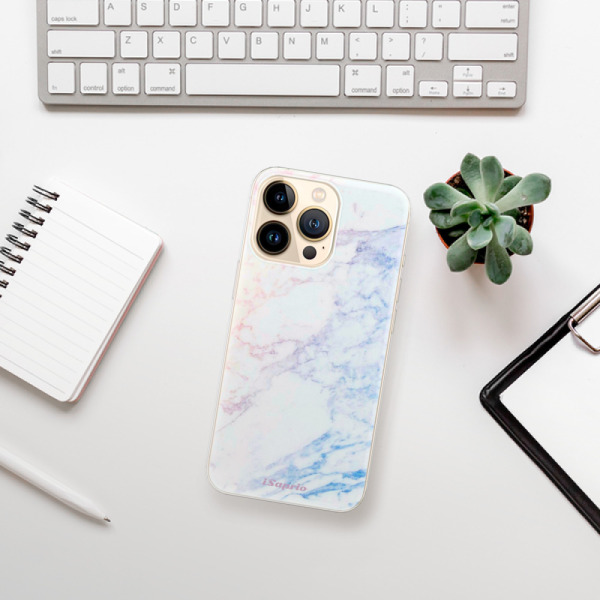 Silikonové pouzdro iSaprio - Apple iPhone 13 Pro - Raibow Marble 10