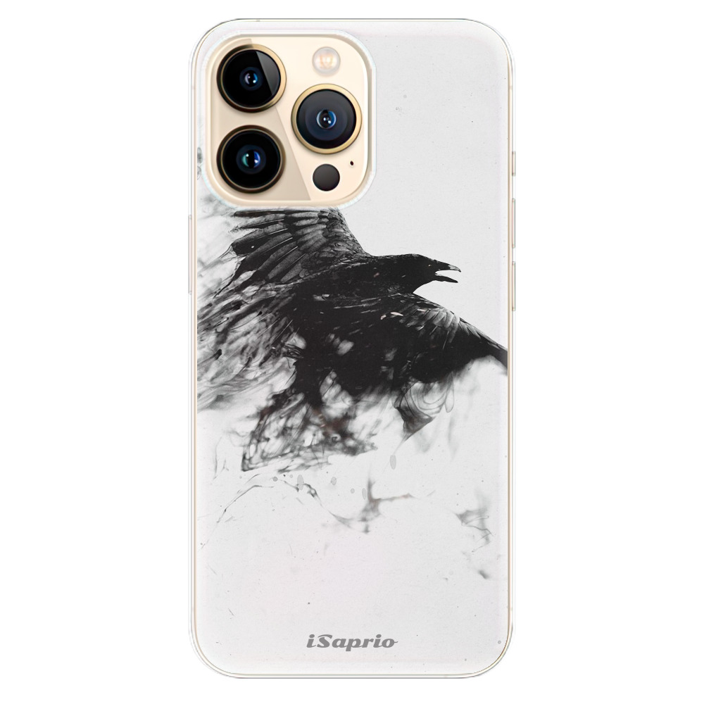 Odolné silikonové pouzdro iSaprio - Dark Bird 01 na mobil Apple iPhone 13 Pro (Odolný silikonový kryt, obal, pouzdro iSaprio - Dark Bird 01 na mobilní telefon Apple iPhone 13 Pro)