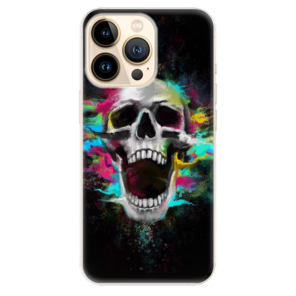 Odolné silikonové pouzdro iSaprio - Skull in Colors na mobil Apple iPhone 13 Pro (Odolný silikonový kryt, obal, pouzdro iSaprio - Skull in Colors na mobilní telefon Apple iPhone 13 Pro)