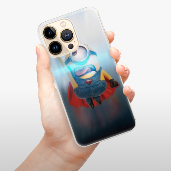 Silikonové pouzdro iSaprio - Apple iPhone 13 Pro - Mimons Superman 02