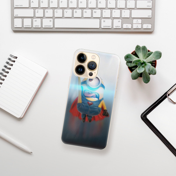 Silikonové pouzdro iSaprio - Apple iPhone 13 Pro - Mimons Superman 02