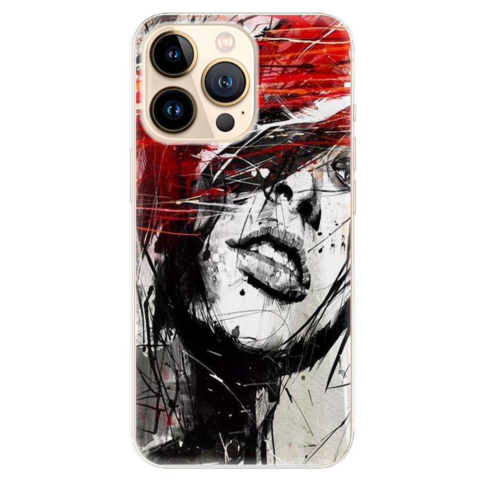 Odolné silikonové pouzdro iSaprio - Sketch Face - iPhone 13 Pro