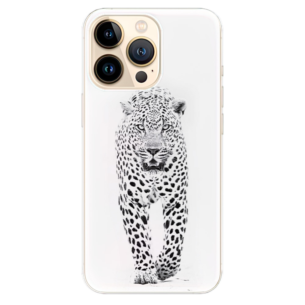Odolné silikonové pouzdro iSaprio - White Jaguar na mobil Apple iPhone 13 Pro (Odolný silikonový kryt, obal, pouzdro iSaprio - White Jaguar na mobilní telefon Apple iPhone 13 Pro)